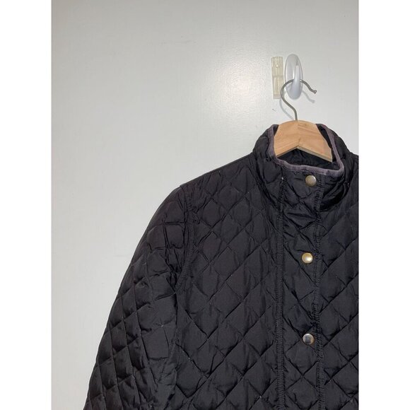 J.Crew Black Full Zip Snap Closures Puffer Down Jacket Women's Size XS - Picture 2 of 8